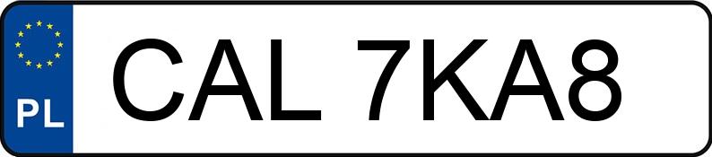 Numer rejestracyjny CAL 7KA8 posiada RENAULT VEL SATIS - CAL7KA8