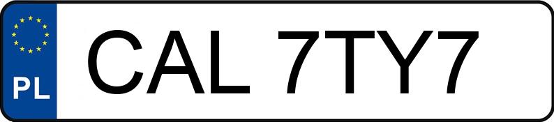 Numer rejestracyjny CAL 7TY7 posiada FORD FIESTA - CAL7TY7