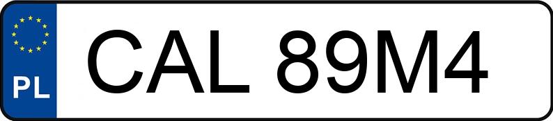 Numer rejestracyjny CAL 89M4 posiada AUDI Q3 MR`15 E6 8U Q3 MR`15 E6 8U - CAL89M4