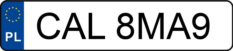 Numer rejestracyjny CAL 8MA9 posiada VOLKSWAGEN Passat B8 2.0 TDI-CR MR`15 E6 Comfortline - CAL8MA9