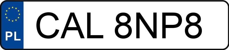 Numer rejestracyjny CAL 8NP8 posiada OPEL MERIVA - CAL8NP8 Numer rejestracyjny CAL 8NP8 posiada OPEL MERIVA - CAL8NP8