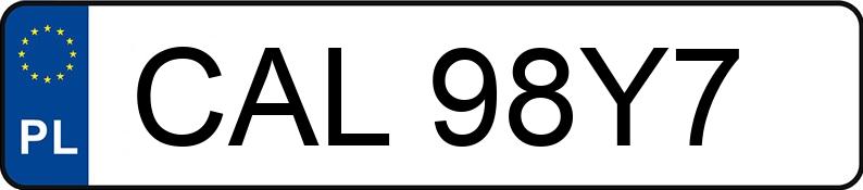 Numer rejestracyjny CAL 98Y7 posiada SSANGYONG KYRON - CAL98Y7 Numer rejestracyjny CAL 98Y7 posiada SSANGYONG KYRON - CAL98Y7