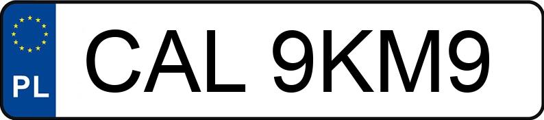 Numer rejestracyjny CAL 9KM9 posiada AUDI A5 SPORTBACK - CAL9KM9