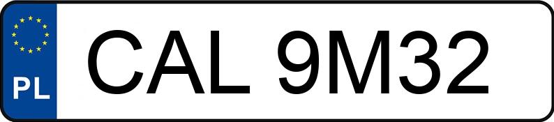Numer rejestracyjny CAL 9M32 posiada MERCEDES-BENZ 124 - CAL9M32