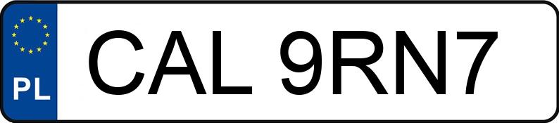 Numer rejestracyjny CAL 9RN7 posiada FIAT 500 1.2 MR`15 E6 500S - CAL9RN7