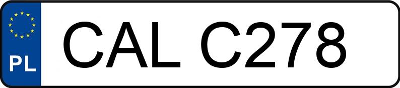 Numer rejestracyjny CAL C278 posiada URSUS C 360 - CALC278 Numer rejestracyjny CAL C278 posiada URSUS C 360 - CALC278