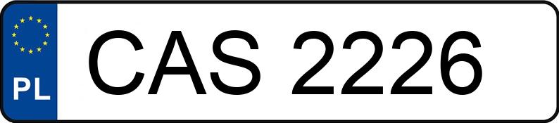 Numer rejestracyjny CAS 2226 posiada FSO-WARSZAWA 125P 1.5 - CAS2226