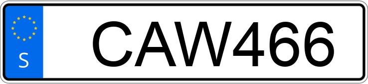 Numer rejestracyjny CAW466 posiada Volvo V40 T3
