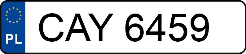 Numer rejestracyjny CAY 6459 posiada SAM - - CAY6459 Numer rejestracyjny CAY 6459 posiada SAM - - CAY6459