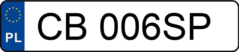 Numer rejestracyjny CB 006SP posiada SUZUKI SWIFT - CB006SP