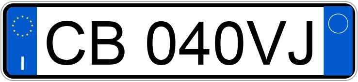 Numer rejestracyjny CB040VJ posiada FIAT Panda 1a serie Numer rejestracyjny CB040VJ posiada FIAT Panda 1a serie