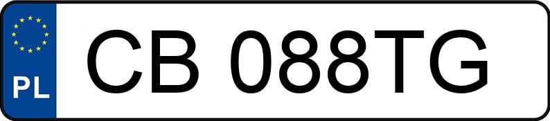 Numer rejestracyjny CB 088TG posiada KIA NIRO - CB088TG