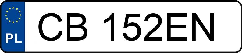 Numer rejestracyjny CB 152EN posiada NISSAN PULSAR - CB152EN Numer rejestracyjny CB 152EN posiada NISSAN PULSAR - CB152EN
