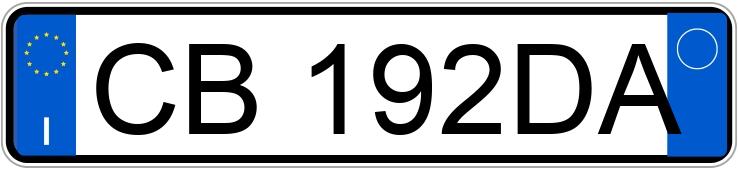 Numer rejestracyjny CB192DA posiada OPEL Agila 1a serie