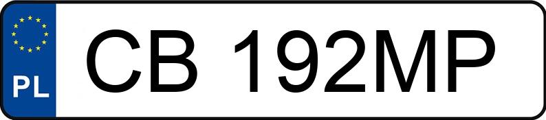 Numer rejestracyjny CB 192MP posiada KIA PICANTO - CB192MP