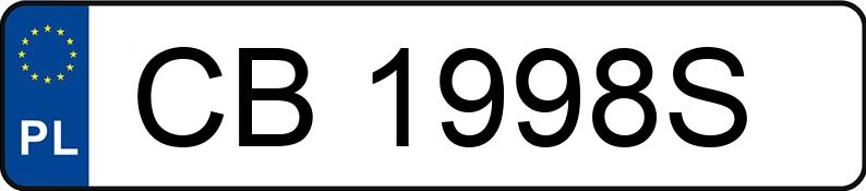 Numer rejestracyjny CB1998S posiada HONDA CR-V Comfort