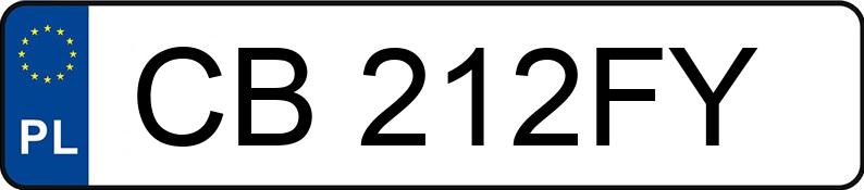 Numer rejestracyjny CB 212FY posiada OPEL VECTRA - CB212FY