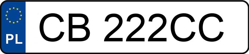 Numer rejestracyjny CB 222CC posiada SKODA SUPERB - CB222CC