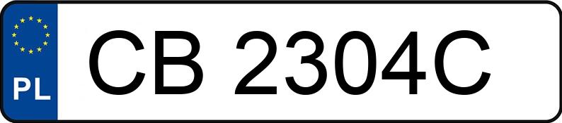 Numer rejestracyjny CB 2304C posiada FSM-BIELSKO BIAŁA POLSKI FIAT 126P 650 - CB2304C