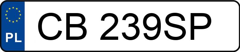 Numer rejestracyjny CB 239SP posiada BMW 530D - CB239SP Numer rejestracyjny CB 239SP posiada BMW 530D - CB239SP