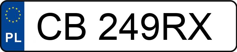 Numer rejestracyjny CB 249RX posiada RENAULT MASTER RDA - CB249RX Numer rejestracyjny CB 249RX posiada RENAULT MASTER RDA - CB249RX