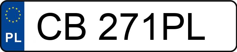 Numer rejestracyjny CB 271PL posiada MERCEDES-BENZ CLA 200 MR`19 E6 118 Style 4Matic - CB271PL