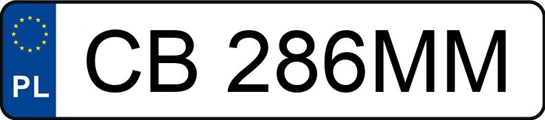 Numer rejestracyjny CB 286MM posiada VOLKSWAGEN GOLF - CB286MM