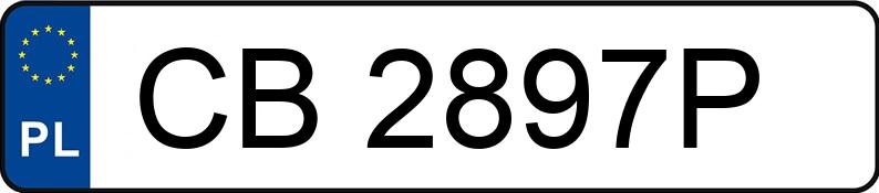 Numer rejestracyjny CB 2897P posiada OPEL Astra III 1.6 MR`04 E4 Enjoy - CB2897P