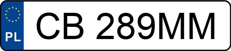 Numer rejestracyjny CB 289MM posiada JEEP COMPASS - CB289MM