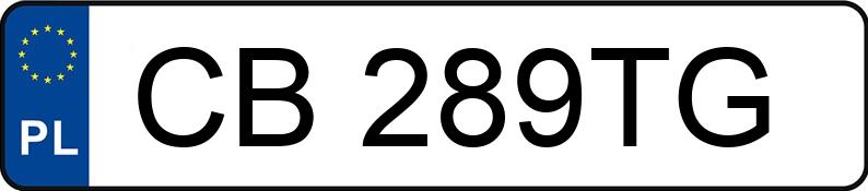 Numer rejestracyjny CB 289TG posiada AUDI A4 LIMOUSINE - CB289TG