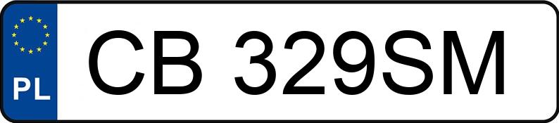 Numer rejestracyjny CB 329SM posiada PORSCHE CAYENNE - CB329SM