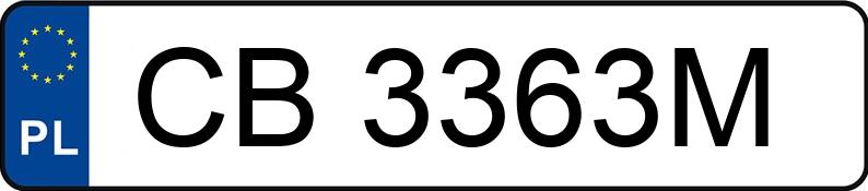 Numer rejestracyjny CB 3363M posiada AUDI A6 - CB3363M