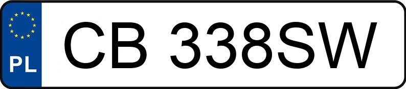 Numer rejestracyjny CB 338SW posiada MERCEDES-BENZ A 200 - CB338SW