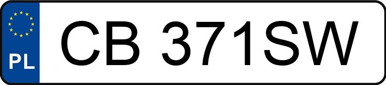 Numer rejestracyjny CB 371SW posiada AUDI A6 AVANT - CB371SW