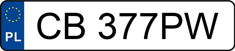 Numer rejestracyjny CB 377PW posiada SKODA Octavia III 2.0 TSI MR`18 E6 RS - CB377PW Numer rejestracyjny CB 377PW posiada SKODA Octavia III 2.0 TSI MR`18 E6 RS - CB377PW