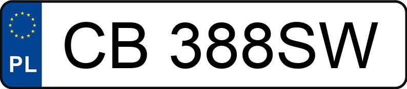 Numer rejestracyjny CB 388SW posiada LEXUS UX 300h 2.0 MR`24 E6e F Sport AWD-i CVT - CB388SW