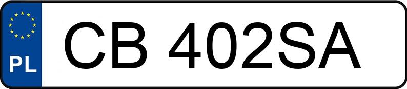Numer rejestracyjny CB 402SA posiada VOLKSWAGEN GOLF - CB402SA