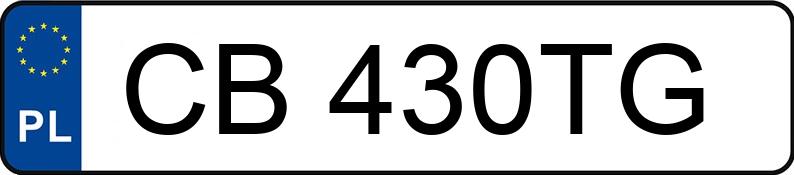 Numer rejestracyjny CB 430TG posiada ALFA ROMEO GIULIETTA - CB430TG