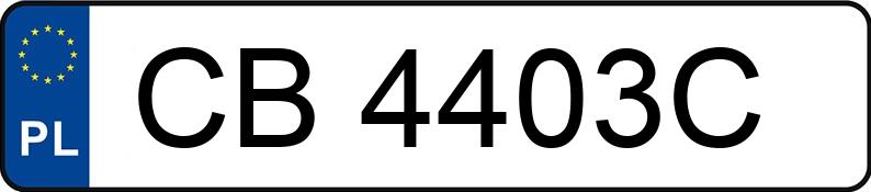 Numer rejestracyjny CB 4403C posiada FORD FIESTA 1.8 D - CB4403C