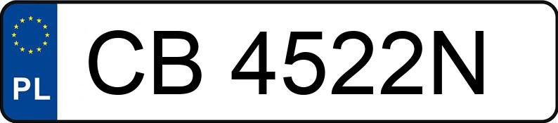 Numer rejestracyjny CB 4522N posiada BMW 316i Kat. E36 316i Kat. E36 - CB4522N