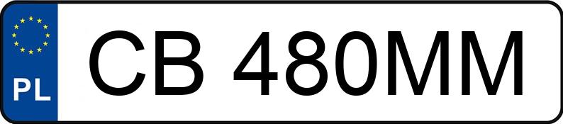 Numer rejestracyjny CB 480MM posiada BMW 750LI XDRIVE - CB480MM