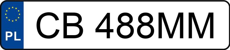 Numer rejestracyjny CB 488MM posiada IVECO/ROMCAR 50C/35 IS52CI2AA/N - CB488MM