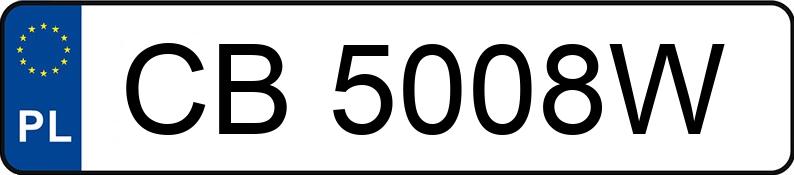 Numer rejestracyjny CB 5008W posiada SEAT Ibiza 1.5 Kat. 021 A SX - CB5008W