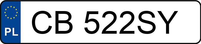 Numer rejestracyjny CB 522SY posiada SKODA FABIA - CB522SY