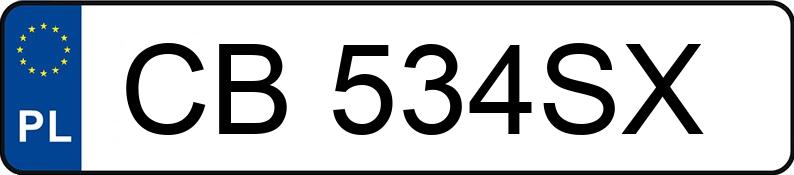 Numer rejestracyjny CB 534SX posiada MERCEDES-BENZ C 300 4MATIC - CB534SX