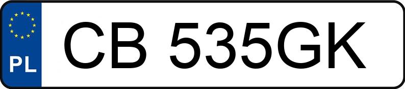 Numer rejestracyjny CB 535GK posiada BMW 535D - CB535GK