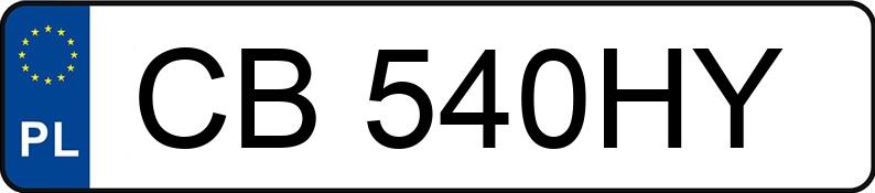 Numer rejestracyjny CB 540HY posiada BMW 540I - CB540HY Numer rejestracyjny CB 540HY posiada BMW 540I - CB540HY
