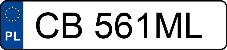 Numer rejestracyjny CB 561ML posiada FORD Focus C-Max 1.8 MR`03 E3 Ambiente - CB561ML