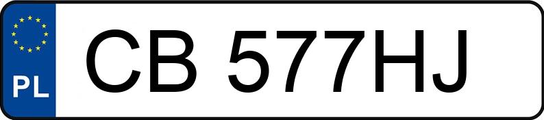 Numer rejestracyjny CB 577HJ posiada FORD MONDEO - CB577HJ