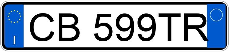Numer rejestracyjny CB599TR posiada VOLKSWAGEN Sharan 1o serie